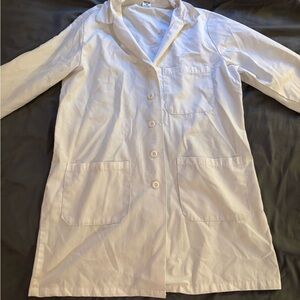 White Lab Coat with Pockets